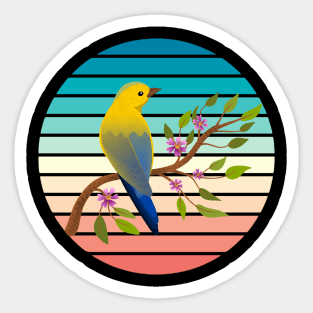 Oriole bird on a branch Sticker